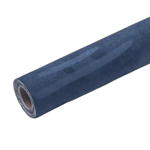 Autohimmelstoff, Dachhimmel Stoff Dachhimmel Stoff for Auto Innenpolster Dekor Reparatur selbstklebende Wildleder Aufkleber Patches(Blue,30x150cm) von QXYOGO