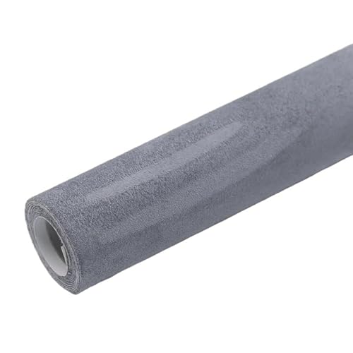 Autohimmelstoff, Dachhimmel Stoff Dachhimmel Stoff for Auto Innenpolster Dekor Reparatur selbstklebende Wildleder Aufkleber Patches(Cool gray,40x150cm) von QXYOGO
