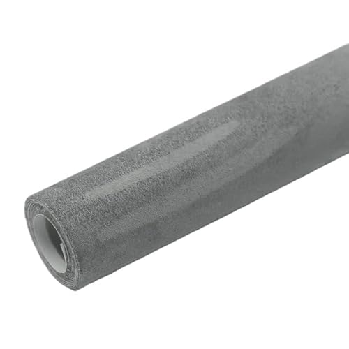 Autohimmelstoff, Dachhimmel Stoff Dachhimmel Stoff for Auto Innenpolster Dekor Reparatur selbstklebende Wildleder Aufkleber Patches(Gray,40x150cm) von QXYOGO