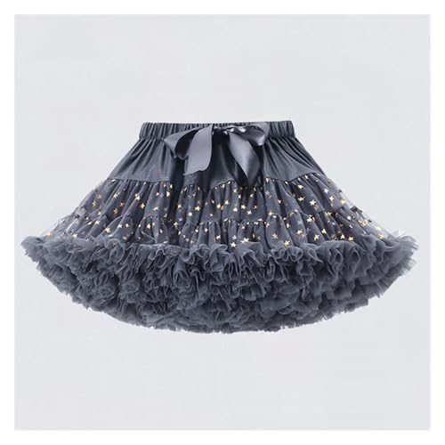 QXYOGO Tutu Mädchen,Tüllrock Mädchen Niedlicher Puffy-Rock aus Netzstoff for Mädchen, Plissee-Rock for Partys, Puffy-Tutu-Rock, Verstellbarer Bund(2-3Y) von QXYOGO