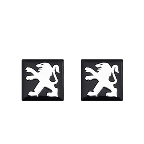 2 Stück Auto Emblem Aufkleber für Peugeot 106 107 108 206 207 208 301 306 307 308 16mm, Abzeichen Buchstaben Emblem-Aufkleber Sticker Frontgrill Karosserie Kofferraum Abzeichen Dekoration Aufkleber von QYCJKL