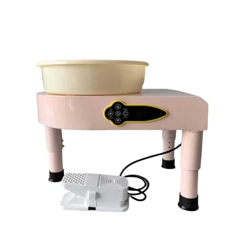 QYDZSHOP Töpferscheibe, Keramikmaschine, Elektrische Töpferscheibe, Vollautomatisch Mit Variabler Geschwindigkeit Und Hoher Konfiguration, 350 W, LCD-Dualsteuerung, Art Clay DIY-Werkzeugsatz von QYDZSHOP