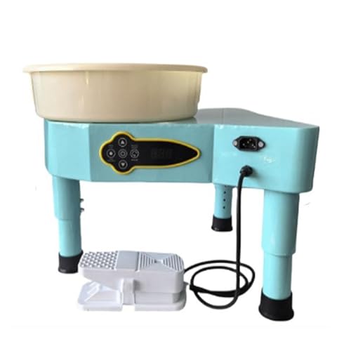 QYDZSHOP Töpferscheibe, Keramikmaschine, Elektrische Töpferscheibe, Vollautomatisch Mit Variabler Geschwindigkeit Und Hoher Konfiguration, 350 W, LCD-Dualsteuerung, Art Clay DIY-Werkzeugsatz von QYDZSHOP
