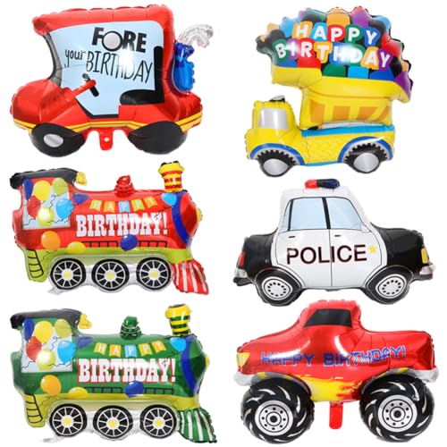 Folienballons Fahrzeuge,XXL Auto Form Folienballon Kinder,6PCS fahrzeuge Aluminiumfolienballons,Transport, Autos, Geburtstagsfeier Dekorationen, Car Folienballons Auto Luftballon Verkehr Fahrzeuge Foi Folienballons Fahrzeuge,XXL Auto Form Folienballon Kinder,6PCS fahrzeuge Aluminiumfolienballons,Transport, Autos, Geburtstagsfeier Dekorationen, Car Folienballons Auto Luftballon Verkehr Fahrzeuge Foi von QYEHF