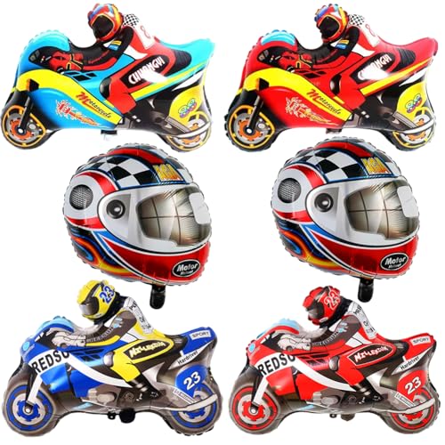 Motocross Geburtstag,Motorrad Deko Luftballons, 6PCS Cars Geburtstagsdeko Luftballons Motorrad, Rennauto Geburtstag Deko, Dekoration Renn-Auto Luftballon Set Motocross Geburtstag,Motorrad Deko Luftballons, 6PCS Cars Geburtstagsdeko Luftballons Motorrad, Rennauto Geburtstag Deko, Dekoration Renn-Auto Luftballon Set von QYEHF