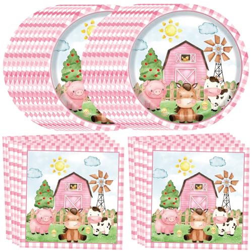 QYEHF Bauernhof Party Geschirr, Farm Birthday Decoration,Bauernhof Geburtstag Teller,Bauernhof Geburtstag Dekoration,Farm Animals Party Decorations for Children, Plates, Napkins,40PCS QYEHF Bauernhof Party Geschirr, Farm Birthday Decoration,Bauernhof Geburtstag Teller,Bauernhof Geburtstag Dekoration,Farm Animals Party Decorations for Children, Plates, Napkins,40PCS von QYEHF