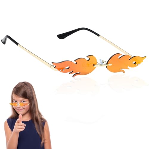 QYEHF Lustige sonnenbrille, Flammen Sonnenbrille, Flammen Brillen, Feuer Flammen Brille Geeignet Party Halloween Cospla Kostümzubehör Damen Herren,Neuheit Partybrille für Maskerade Party QYEHF Lustige sonnenbrille, Flammen Sonnenbrille, Flammen Brillen, Feuer Flammen Brille Geeignet Party Halloween Cospla Kostümzubehör Damen Herren,Neuheit Partybrille für Maskerade Party von QYEHF