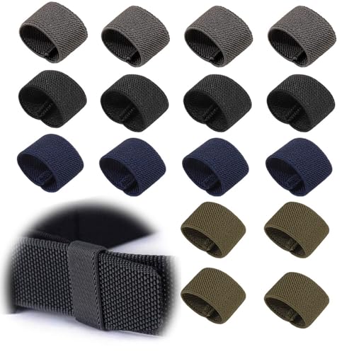 Gürtelhalter 16er-Set – elastische Gürtelschlaufen ohne Nähen, Gürtelschlaufen Ersatz für Rucksack, Belt Keeper für Arbeitsgürtel, Gürtelschlaufen zum Annähen & Fixieren Gürtelhalter 16er-Set – elastische Gürtelschlaufen ohne Nähen, Gürtelschlaufen Ersatz für Rucksack, Belt Keeper für Arbeitsgürtel, Gürtelschlaufen zum Annähen & Fixieren von QYHON