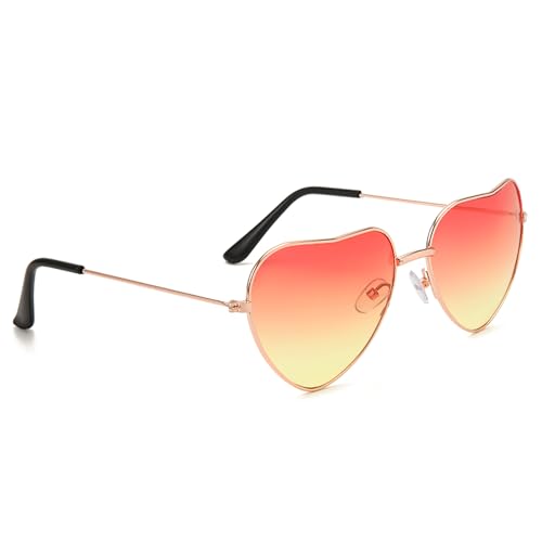 QYHON Orange Herz-Sonnenbrille – Aperol Spritz Partybrille für Damen & Herren | Perfektes Aperol Geschenk für Karneval, JGA, Sommer, Geburtstag & 70er/80er Jahre Party QYHON Orange Herz-Sonnenbrille – Aperol Spritz Partybrille für Damen & Herren | Perfektes Aperol Geschenk für Karneval, JGA, Sommer, Geburtstag & 70er/80er Jahre Party von QYHON