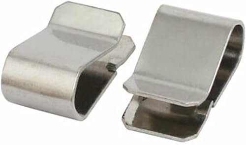 20 Stück Cable Clips Edelstahl Klemmen Set, Anhänger-Drahtklemmen, Solar-Photovoltaik-Teile, Edelstahl-Kabelklemme, Kabelbefestigung Kabelhalter für Elektrische Kabel Management Solarpanel von QYMDRION