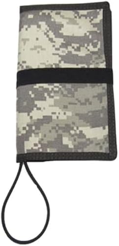 QYMDRION Unterwasser Schreibblock Notizblock, Notizbuch, Tauchnotizbuch, Unterwasser-Notizblock mit Bungee/D-Ring-Befestigung, Umhängeband, Wasserdichtes Papier 20 x 12 x 2 cm (Camouflage 1) von QYMDRION