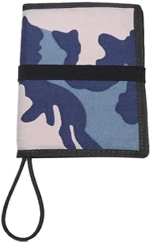 QYMDRION Unterwasser Schreibblock Notizblock, Notizbuch, Tauchnotizbuch, Unterwasser-Notizblock mit Bungee/D-Ring-Befestigung, Umhängeband, Wasserdichtes Papier 20 x 12 x 2 cm (Camouflage 2) von QYMDRION