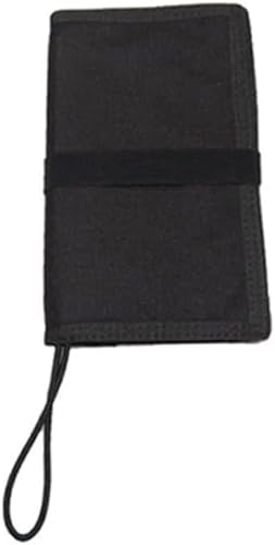 QYMDRION Unterwasser Schreibblock Notizblock, Notizbuch, Tauchnotizbuch, Unterwasser-Notizblock mit Bungee/D-Ring-Befestigung, Umhängeband, Wasserdichtes Papier 20 x 12 x 2 cm (Schwarz) von QYMDRION