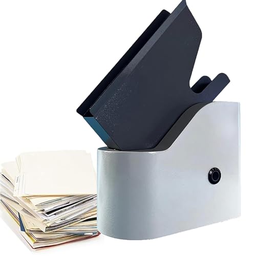 Automatischer Papierrüttler,18.000 U/min Desktop-Sortierer,Papierverarbeitungsmaschine mit 50-mm-Führungsecken,Papierrahmen und statischer Entladung,fasst 500 Blatt A4-Papier,3 Sekunden for Ausrichten von QYOEGSQ