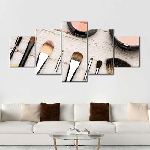 QYYAMDEQ Leinwand Bilder 5 Teilig Wandbilder Make -up -Tools bild auf leinwand Wohnzimmer Modern Bilder, Poster, Kunstdrucke Büro Flur Bad Küchebilder QYYAMDEQ Leinwand Bilder 5 Teilig Wandbilder Make -up -Tools bild auf leinwand Wohnzimmer Modern Bilder, Poster, Kunstdrucke Büro Flur Bad Küchebilder von QYYAMDEQ