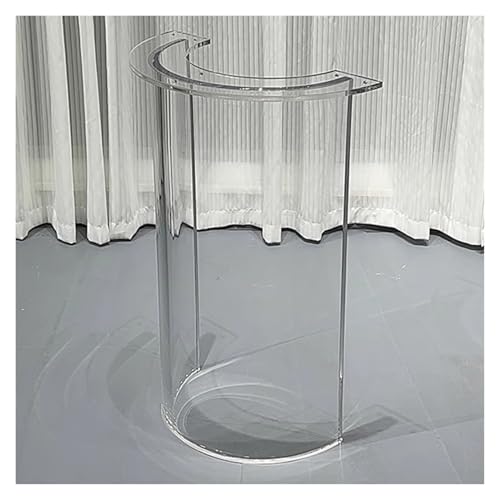 QYZUJIKL Acryl-Tischbeine, Transparente Möbelbeine, Schwimmende Ersatz-Tischfüße (1 Stück), DIY-Dekor-Tischfuß Für Esszimmer Und Büro-Clear-60x71 cm von QYZUJIKL