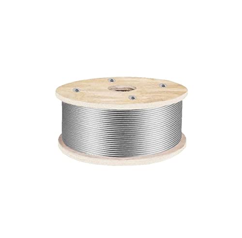 500Ft / 1000Ft T316 Edelstahl Drahtseil Weiches Angeln Hebekabel 1 * 19 Wäscheleine 4mm 4,8mm Durchmesser 4200 LBS Sicher(500Ft x 4mm) von QZCX