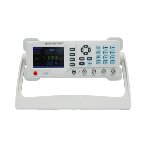 LCR Meter, ET4401 ET4410 LCR Tisch Digital Brid Tester Desktop LCR Meter Kapazität Widerstand Impedanz Induktivität Messen Meter(ET4410) von QZCX