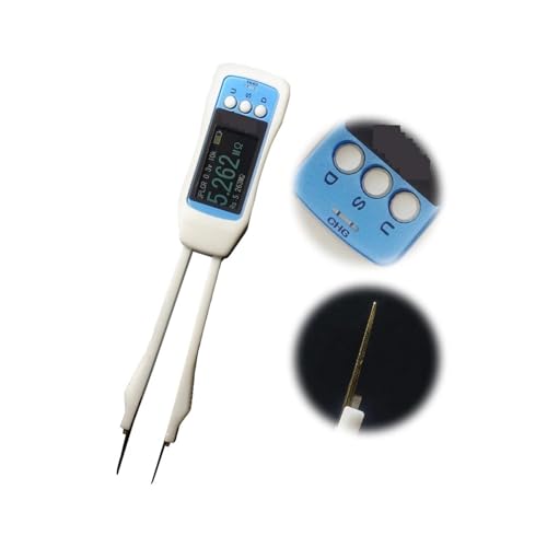 LCR Meter, LCR-Brückenmessgerät, Digitalanzeige, Handheld, intelligente SMD-Pinzette, hochpräziser Kapazitäts-, Induktivitäts- und Widerstandstester von QZCX