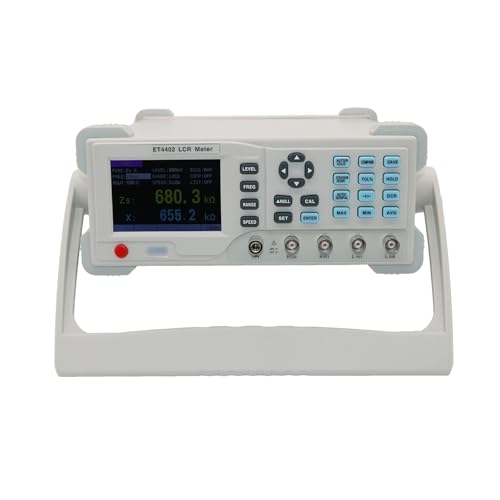 LCR Meter, LCR Tisch Digital Bridge Tester Desktop LCR Meter Kapazität Widerstand Impedanz Induktivität Messen Meter(ET4402) von QZCX