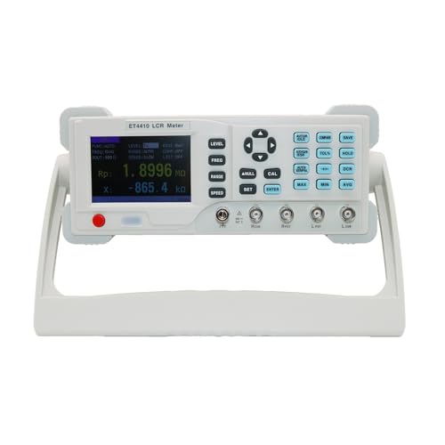 LCR Meter, LCR Tisch Digital Bridge Tester Desktop LCR Meter Kapazität Widerstand Impedanz Induktivität Messen Meter(ET4410) von QZCX