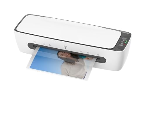Laminiergerät, Desktop-Laminierrät-Set, multifunktionale Heiß-/Kaltlaminierung mit Papierschneider, Trimmer, Allrounder, Locher for A4/A5/A6 Laminiergerät, Desktop-Laminierrät-Set, multifunktionale Heiß-/Kaltlaminierung mit Papierschneider, Trimmer, Allrounder, Locher for A4/A5/A6 von QZCX