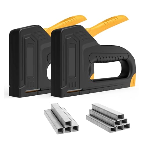 Nagler, 2PCS Tacker for Holz Leichte Manuelle Polster Tacker Mit 2000 Heftklammern for Zimmerei Handwerk Stoff DIY Nagler, 2PCS Tacker for Holz Leichte Manuelle Polster Tacker Mit 2000 Heftklammern for Zimmerei Handwerk Stoff DIY von QZCX
