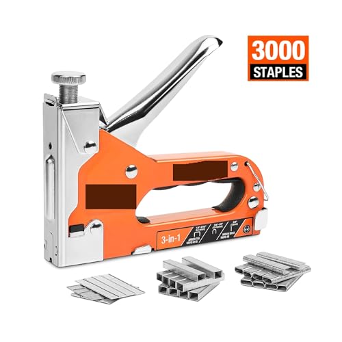 Nagler, 6 In1 3.6V Heavy Duty Staple Gun Rechargeable Cordless Staple Gun For Home Decor Renovations Upholstery, Decoration(With 3000 Staples) von QZCX