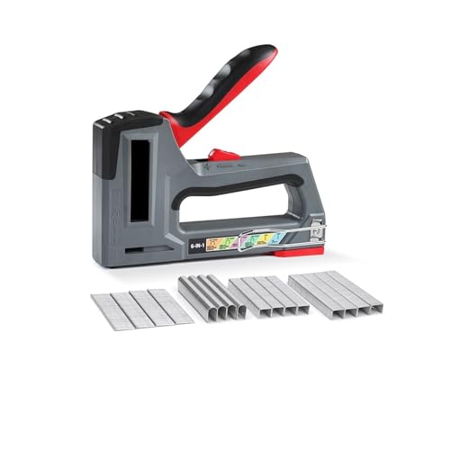Nagler, 6 In1 3.6V Heavy Duty Staple Gun Rechargeable Cordless Staple Gun For Home Decor Renovations Upholstery, Decoration(With 4000 Staples) von QZCX