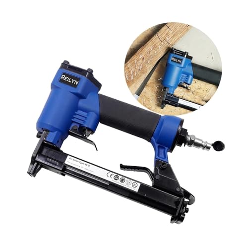 Nagler, Air Stapler 8016 Nagelpistole, 21 Ga. Kronengröße 12,8 mm, Heimdekoration, Holzrahmen, pneumatischer Nagler for Sofa von QZCX