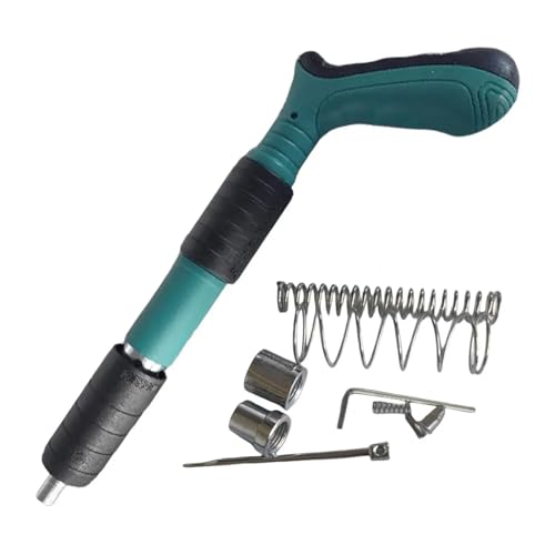 Nagler, Manual Mini Nail Gun Wall Attachment Steel Nail Gun Metal Machining Rivet Gun Tools Adjustable Wall Attachment High Pressure Nail Gun(Green A Set) von QZCX