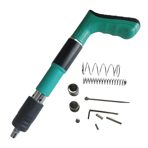 Nagler, Manual Mini Nail Gun Wall Attachment Steel Nail Gun Metal Machining Rivet Gun Tools Adjustable Wall Attachment High Pressure Nail Gun(Green Set) von QZCX