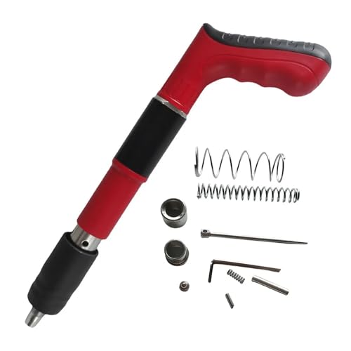 Nagler, Manual Mini Nail Gun Wall Attachment Steel Nail Gun Metal Machining Rivet Gun Tools Adjustable Wall Attachment High Pressure Nail Gun(Red Set) von QZCX