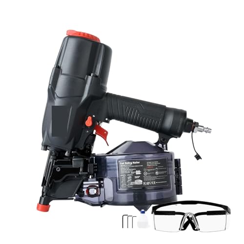 Nagler, Pneumatic Coil Trim Nailer CN65RA 15 Degree 1-1/2" To 2-1/2" Air Nail Guns Nailer With Tool Loose Depth Adjustment Nagler, Pneumatic Coil Trim Nailer CN65RA 15 Degree 1-1/2" To 2-1/2" Air Nail Guns Nailer With Tool Loose Depth Adjustment von QZCX