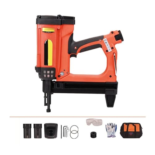 Nagler, Pneumatic Nail Gun Recharable Lithium Battery Nail Gun Wood Working Steel Nailer Stapler Electric Nail Gun(Package1) von QZCX