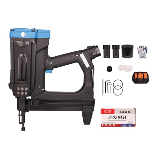 Nagler, Pneumatic Nail Gun Recharable Lithium Battery Nail Gun Wood Working Steel Nailer Stapler Electric Nail Gun(Package4) von QZCX