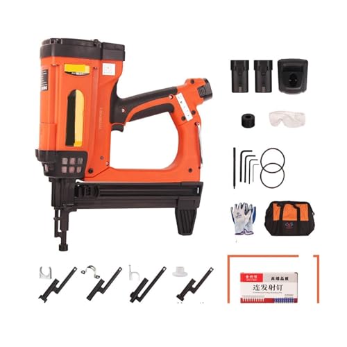 Nagler, Pneumatic Nail Gun Recharable Lithium Battery Nail Gun Wood Working Steel Nailer Stapler Electric Nail Gun(Package5) von QZCX