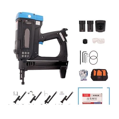 Nagler, Pneumatic Nail Gun Recharable Lithium Battery Nail Gun Wood Working Steel Nailer Stapler Electric Nail Gun(Package6) von QZCX