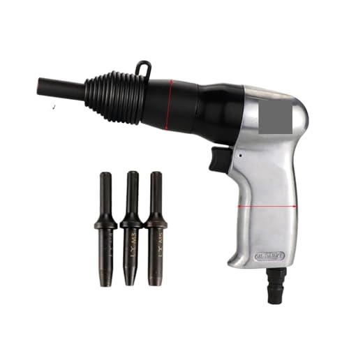 Nagler, Pneumatic Rivet Gun Air Hammer Metal Handle Nailing Machine Fixed Semi-Hollow Rivet Heads Professional Tool(150s n 4 solid rods) von QZCX