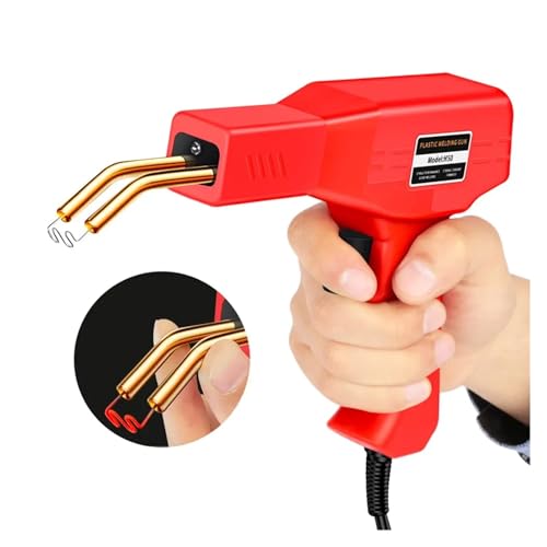 Nagler, Roter Kunststoff-Schweißer, 50 W, Heißnagelpistole mit 200/400/800 Nägeln, Auto-Stoßstangen-Reparatur-Set, Risswerkzeug, Garagennagler, PVC-Maschinenschweißen Nagler, Roter Kunststoff-Schweißer, 50 W, Heißnagelpistole mit 200/400/800 Nägeln, Auto-Stoßstangen-Reparatur-Set, Risswerkzeug, Garagennagler, PVC-Maschinenschweißen von QZCX