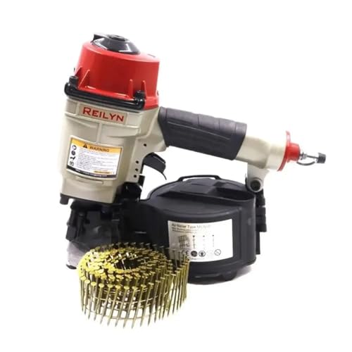 Nagler, Spulennagler CN55 Holzpaletten-Nagelpistole Pneumatische Nagelpistole Dach Pneumatischer Nagler Möbel-Luftnagler MCN55 Nagler, Spulennagler CN55 Holzpaletten-Nagelpistole Pneumatische Nagelpistole Dach Pneumatischer Nagler Möbel-Luftnagler MCN55 von QZCX