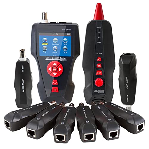 Netzwerktester, Original Aktualisierter Funktion Multipurpose Line Tracker Poe & Ping. Tester Messen Sie die Kabellänge mit 8 stück entfernt Nf8601w. Netzwerktester, Original Aktualisierter Funktion Multipurpose Line Tracker Poe & Ping. Tester Messen Sie die Kabellänge mit 8 stück entfernt Nf8601w. von QZCX