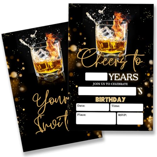 QZJ Bier-Geburtstagsparty-Einladungen mit Umschlägen, 20 Stück, Cheers Geburtstagsparty-Einladungen für Männer, zum Ausfüllen, blanko, doppelseitig QZJ Bier-Geburtstagsparty-Einladungen mit Umschlägen, 20 Stück, Cheers Geburtstagsparty-Einladungen für Männer, zum Ausfüllen, blanko, doppelseitig von QZJ
