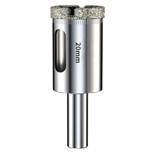 QZKJQDD Diamantbohrer, 20mm Fliesenbohrer Lochsäge, Glasbohrer mit Diamant-Beschichtung Kohlenstoffstahl, Bohrkron Fliesenbohrer für Glas/Fliese/keramisches/Marmor/Kalkstein von QZKJQDD