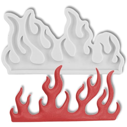 QZKJQDD Flamme Fondant Formen, Gießformen Flamme Silikon, Süßigkeiten Schokolade Küche Backen Werkzeuge für Cupcake Topper, Mousse, Butter, Gummi, Zucker, Handwerk, Ton, Epoxy, Gips Usw QZKJQDD Flamme Fondant Formen, Gießformen Flamme Silikon, Süßigkeiten Schokolade Küche Backen Werkzeuge für Cupcake Topper, Mousse, Butter, Gummi, Zucker, Handwerk, Ton, Epoxy, Gips Usw von QZKJQDD
