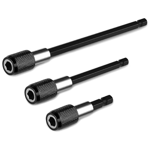 QZKJQDD Magnetisches Bohrerverlängerungs-Set, 3 Stück, 60/100/150 mm, Bithalter für Schlagschrauber, Schnellspanner, selbstsichernder Bithalter für Drechsler, Möbel, Tischlerei und Bau QZKJQDD Magnetisches Bohrerverlängerungs-Set, 3 Stück, 60/100/150 mm, Bithalter für Schlagschrauber, Schnellspanner, selbstsichernder Bithalter für Drechsler, Möbel, Tischlerei und Bau von QZKJQDD