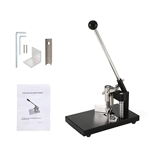 Corner Rounder Cutter Machine R6mm R10mm Heavy Duty Paper Corner Cutter Punch mit Papierhaltevorrichtung A3 Stahl Metall für Profis und Heimwerker(Black with R6 R10) von QZXCVH