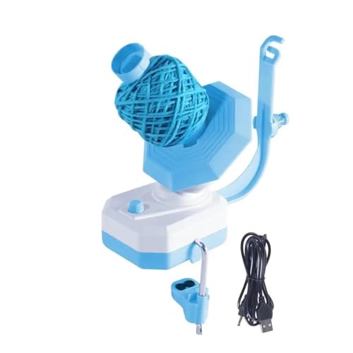 QZXCVH Wickelmaschine, Elektrischer Garnballwickler, elektrischer automatischer Schnurball-Kuchenwickler, einstellbare Webballwickler(Blue) von QZXCVH
