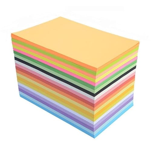 300 Blatt Buntes Papier A4 (210 x 297 mm) 10 Farben (70 g/m²) Tonpapier Bunt, Bastelpapier für DIY Origami Bastelprojekte Malen Drucken geeignet für Erwachsene und Kinder von Qacpahucy