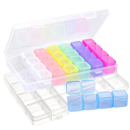 Qaestuan 2 Stück Sortierbox, Einstellbar Sortimentskasten, Plastik Aufbewahrungsbox, Sortierboxen für kleinteile, Gitter Transparente Sortierboxen, für Spielzeug, Schmuck, Accessoires, Schrauben Qaestuan 2 Stück Sortierbox, Einstellbar Sortimentskasten, Plastik Aufbewahrungsbox, Sortierboxen für kleinteile, Gitter Transparente Sortierboxen, für Spielzeug, Schmuck, Accessoires, Schrauben von Qaestuan